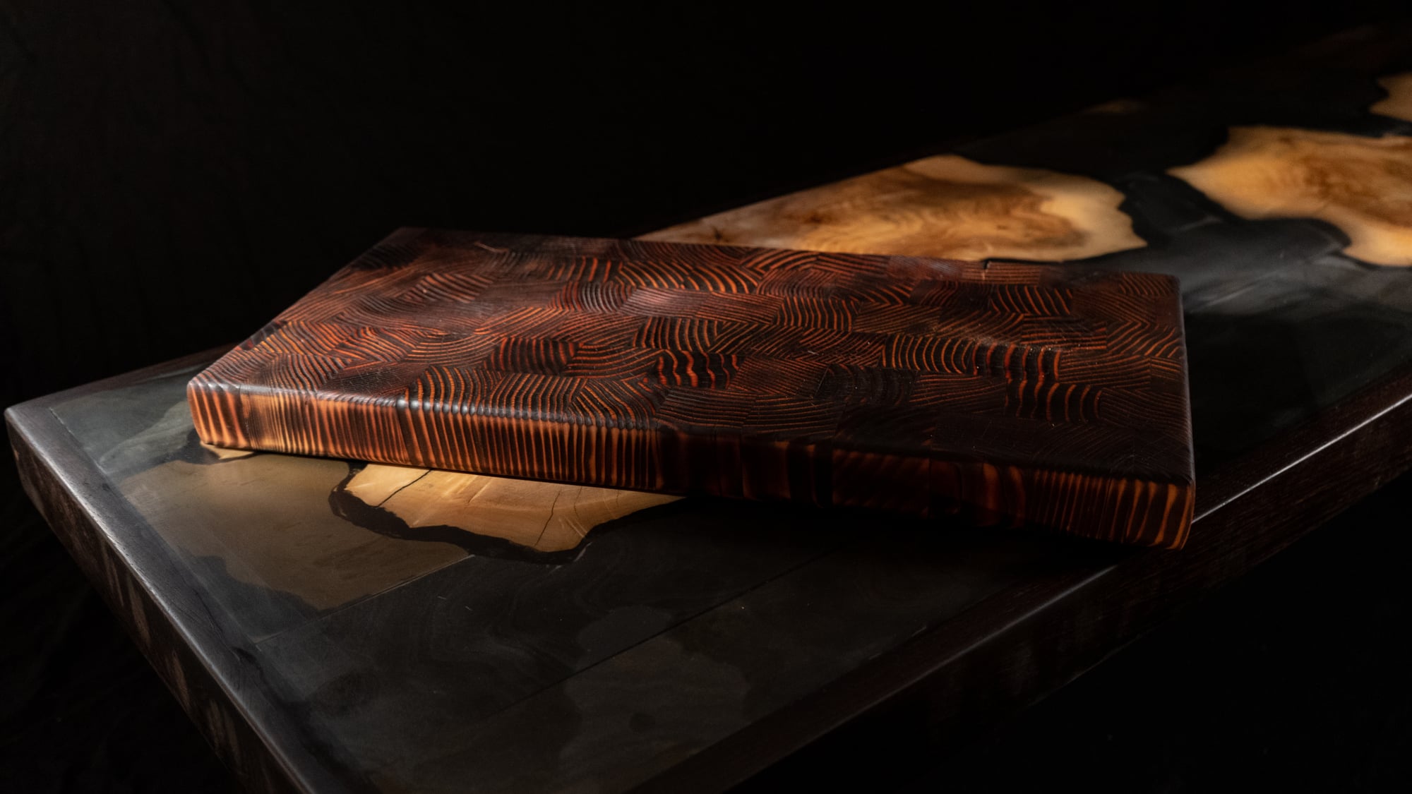 stained board